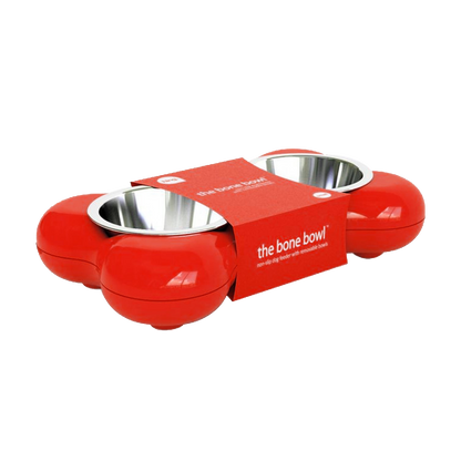 Hing Designs El plato The Bone con patas de goma antideslizantes