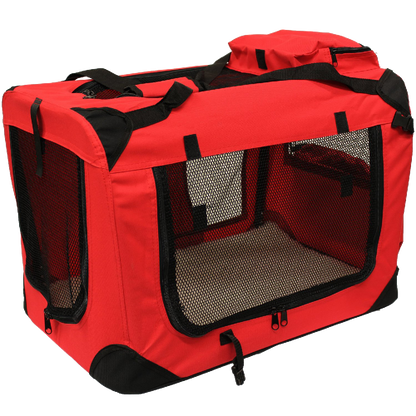 Transportín ligero Mool para mascotas con colchón de forro polar y bolsa para alimentos
