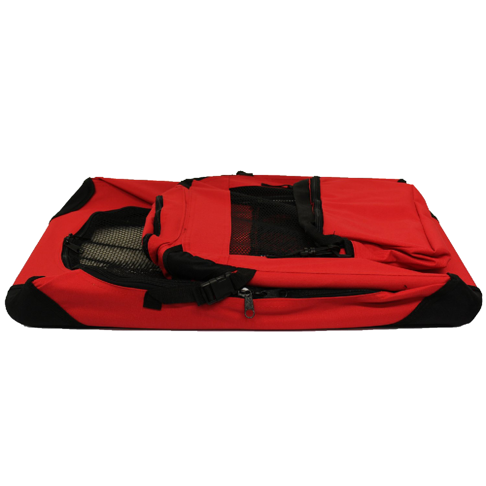 Transportín ligero Mool para mascotas con colchón de forro polar y bolsa para alimentos