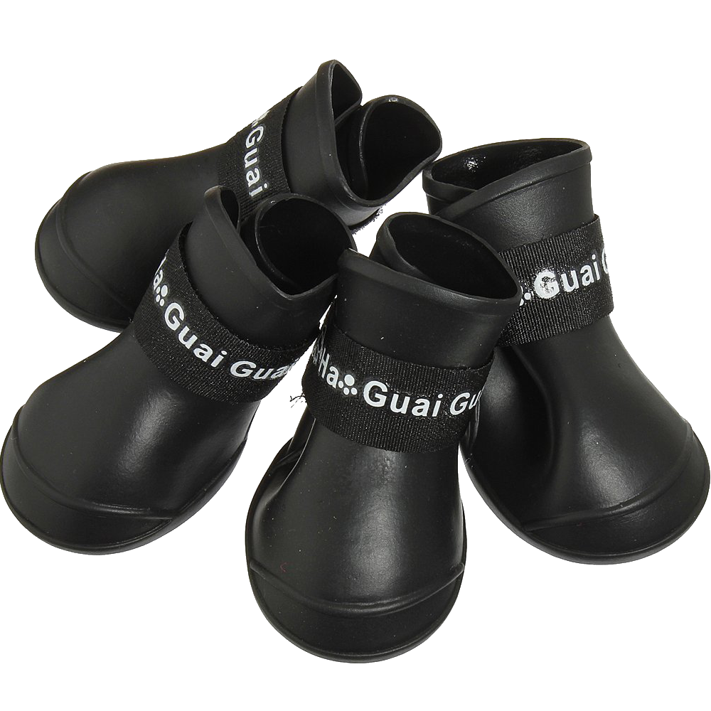 Botas para perro impermeables de caucho protectoras para lluvia