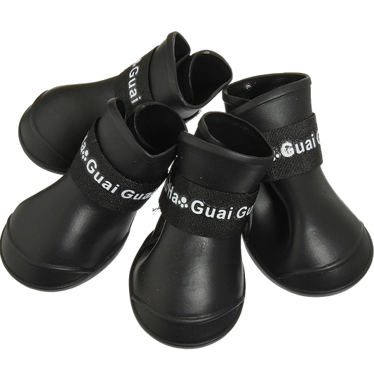 Botas para perro impermeables de caucho protectoras para lluvia