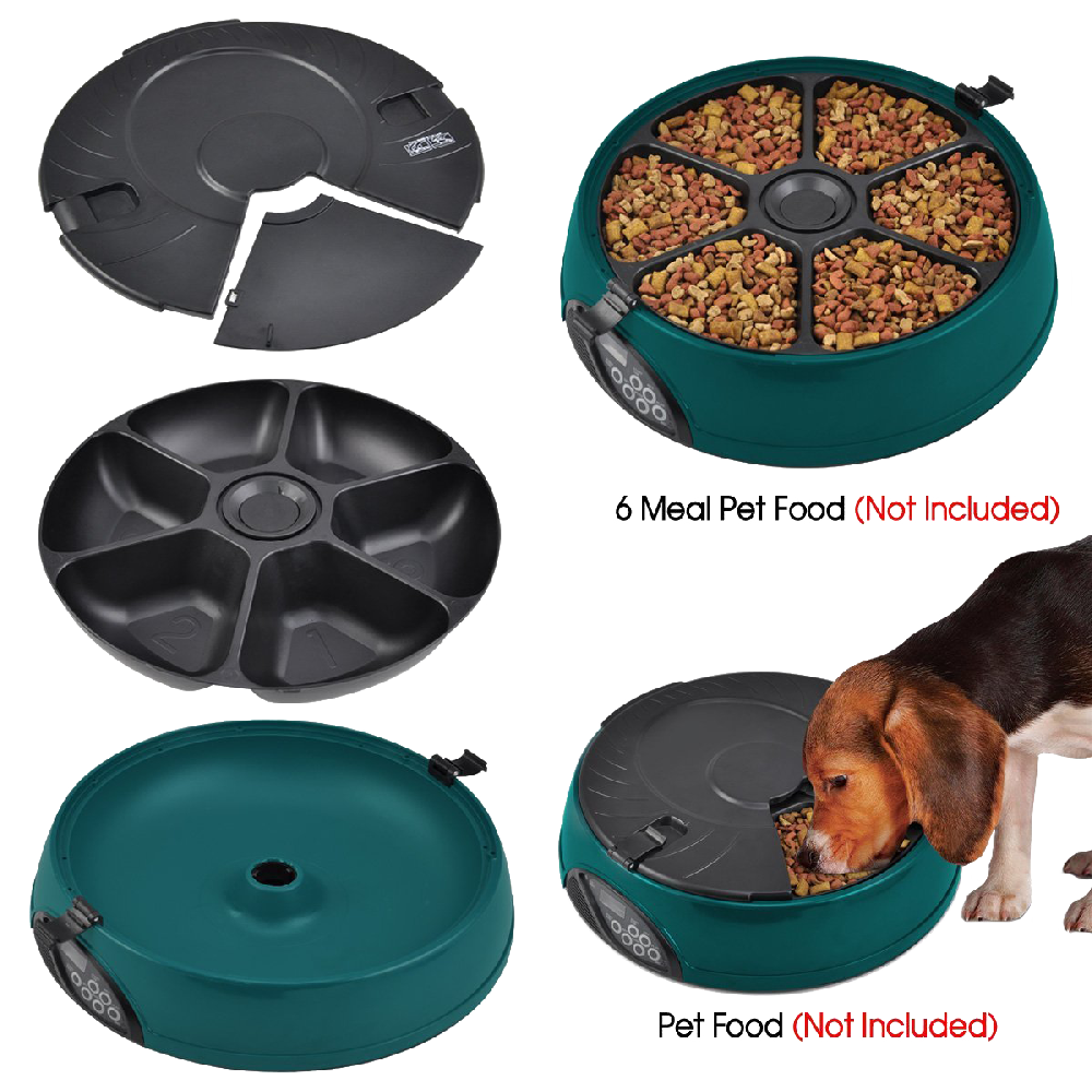 Comedero automático para mascotas Popamazing de 6 días para gato, perro y conejo