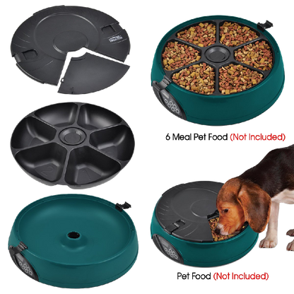 Comedero automático para mascotas Popamazing de 6 días para gato, perro y conejo