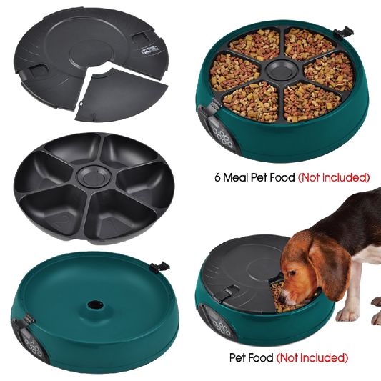 Comedero automático para mascotas Popamazing de 6 días para gato, perro y conejo